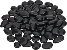 3.96 Lb Black Polished Stones
