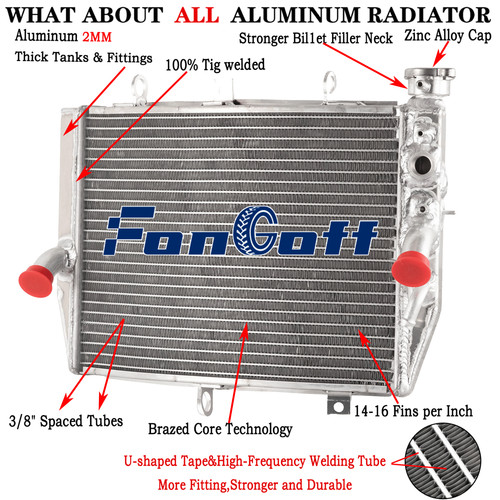 Aluminium radiator fit suzuki - aluminium,