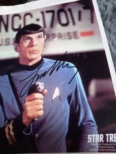 Leonard Nimoy spock from Star Trek Signed picture 