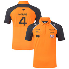 New 2025/26 McLaren F1 Racing Sebastian Team T-Shirt Polo NORRIS#4 shirt