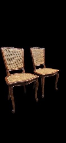 Pair lovely french caned - a,