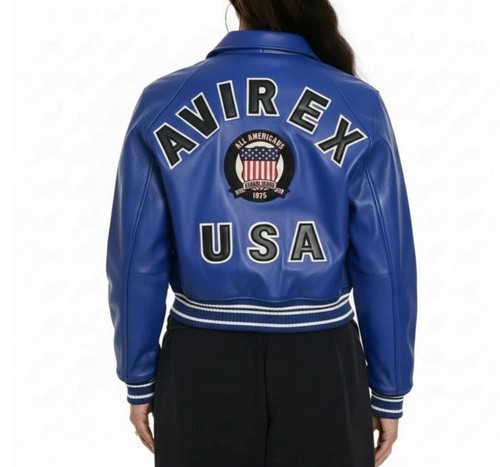 Women blue real leather - women's,