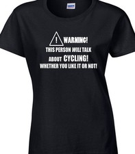 Cycling Ladies T-Shirt - Funny