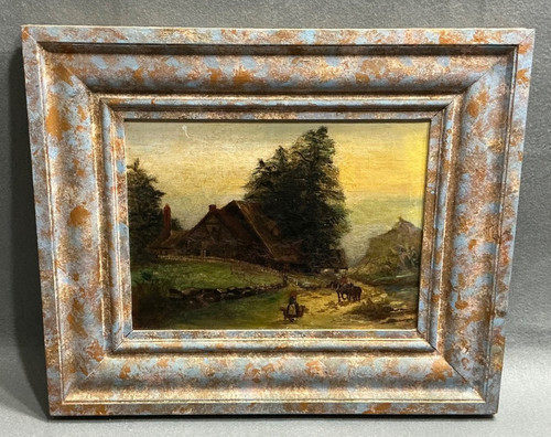 Antique c1900 1930 pastoral - antique,