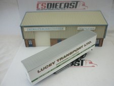 Oxford Diecast Modern Truck 1/76 Roadscene Lucey Transport Box Trailer