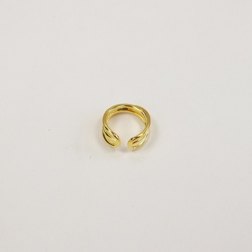 Shaped triple band open ring - open,