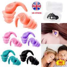 Ultra Soft Silicone Ear Plug Noise Reduction Flexible Reusable Study Sleep Plugs