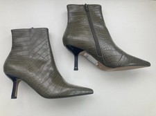 New Topshop Khaki Ankle Boots Size 5