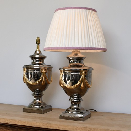 Pair vintage italian urn - a,