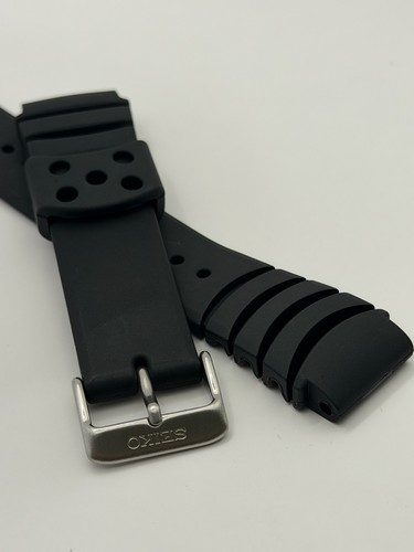 Seiko 20mm silicone diver - silicone,