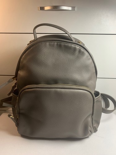 New look grey faux leather - new,