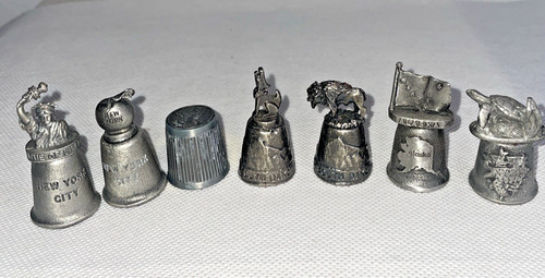Thimble pewter lot - pewter, of
