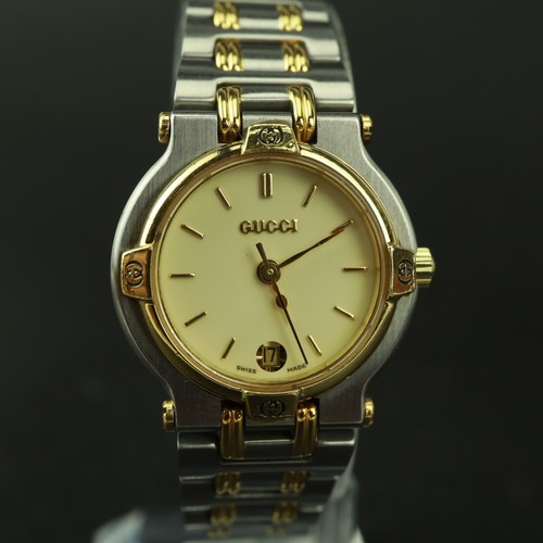 Gucci ladies 9000l two tone - 9000l, two-tone