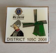 Vintage Lions Club International Charity Pin Badge District 105C, BRITISH ISLES?