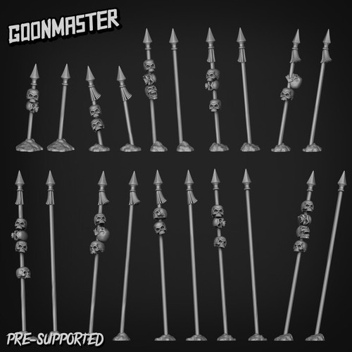 Skulls pikes basing - -,