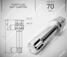 ALLOY WHEEL TUNER KEY 10 STAR INTERNAL SPLINE BMW BOLTS E65 E66 E83 E53