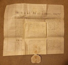 1887 Vellum Indenture, Richard