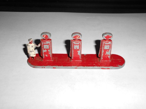 Vintage three petrol pumps - vintage,