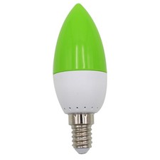 E14 LED color candle tip bulb