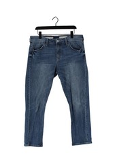 Pilcro Women's Jeans W 32 in Blue Cotton with Elastane Straight