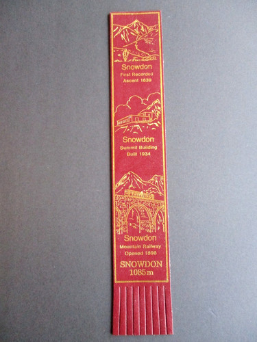 Leather bookmark snowden welsh - leather,