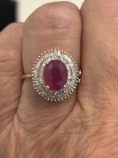 18ct gold ruby and diamond