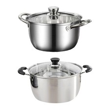 Stock Pot Large Capacity Modern Saucepan Cooking Pot for Breakfast Home Stew