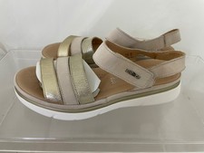 Rohde Women's Sandals Shoes Cream and Gold. UK 7.5