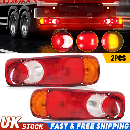 Pair 12v 24v rear tail - 12v, reverse