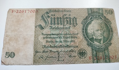 1933 german reichsmark funfzig - 1933,