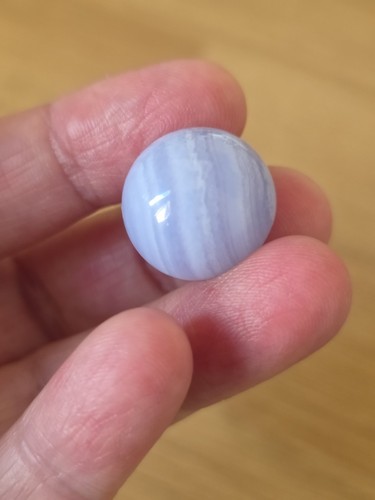Blue lace agate - agate, sphere