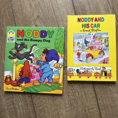 Vintage noddy library books - 2x,