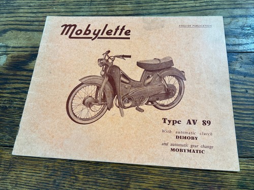 Vintage 1960 mobylette manual - vintage,