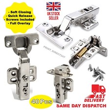 Cabinet Hinges 35mm Full Overlay Soft Close Quick Release Hinge Kitchen Cupboard