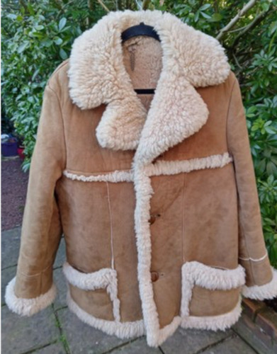 Real sheepskin coat - sheepskin,