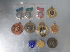 Old Boxing Sports medals job lot Medallions Russian England V Kenya