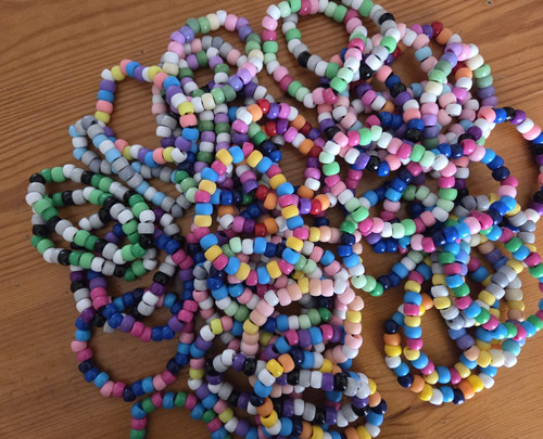 Handmade pride kandi - x,