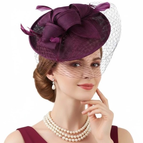 Saucer sinamay headband - saucer,