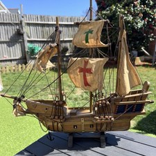 Vintage Wooden Santa Maria