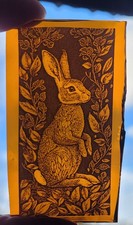 Stained glass Rabbit Hare kiln