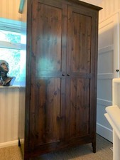 John Lewis dark wood wardrobe