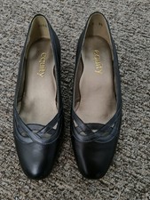 Ladies Navy Leather Court