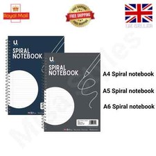 A4 A5 A6 A7 SPIRAL BOUND NOTEBOOK LINED JOURNAL PLANNER BOOK RULED PAD WRITING