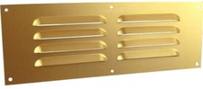 Louvre VENT 229mm 76mm Interior Exterior BRASSED Gold Ventilation COVER Grille
