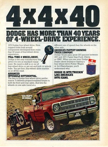 1978 dodge pickup truck - truck, print