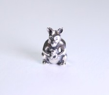Genuine Pandora Sterling Silver Kangaroo Mother & Baby Joey Charm