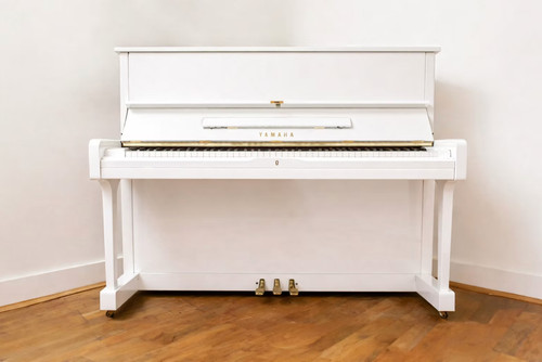 Yamaha u1h upright white - yamaha, in