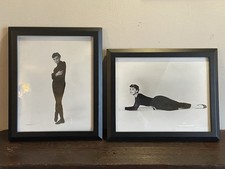 Vintage 1950s Framed Bud Franker, Audrey Hepburn Portraits, Photographs, Rare
