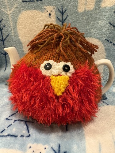 New hand knitted - knitted, robin