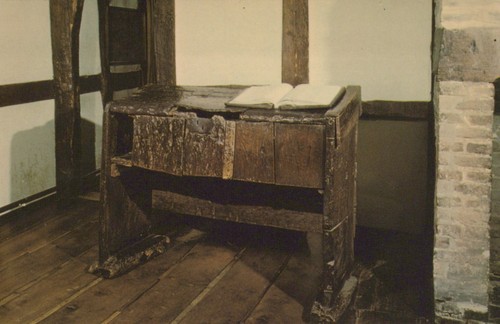 Old school desk shakespeare - school, shakespeare's